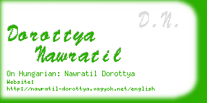 dorottya nawratil business card